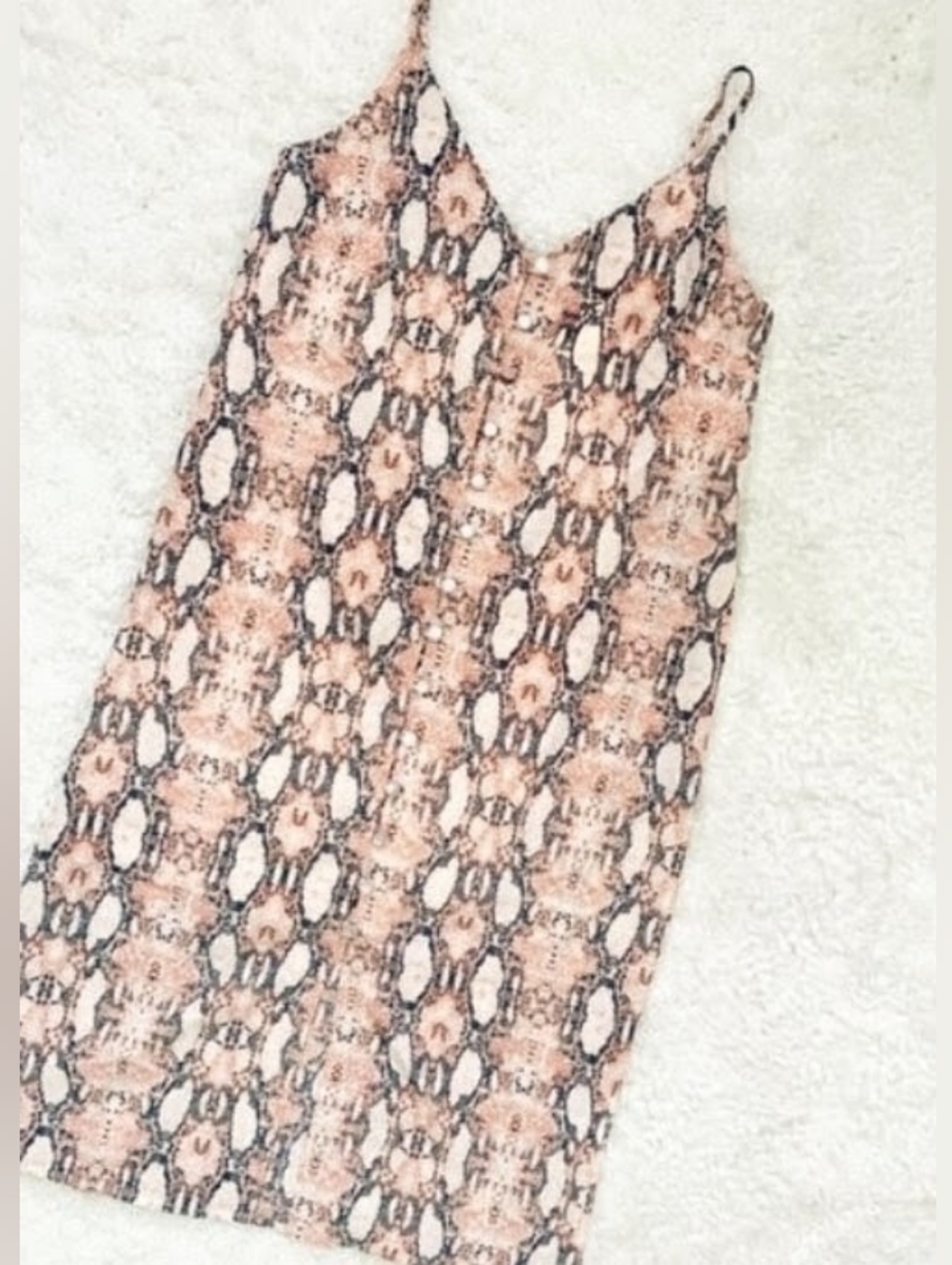 NWOT Chic Snake Print Midi Slip Dress Women's